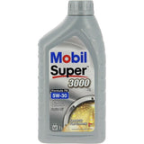 Huile moteur 5W-30 Synthétique - MOBIL - Super 3000 - Formula-XE -bidon 1L -  haute performance anti-pollution