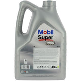 Huile moteur 5W-30 Synthétique - MOBIL - Super 3000 - Formula-XE -bidon 5L -  haute performance anti-pollution