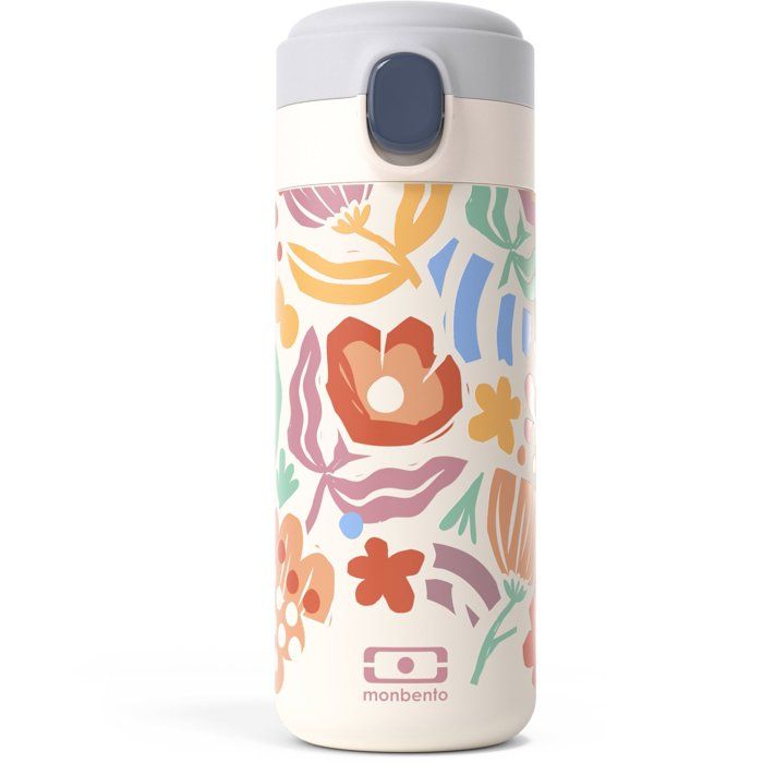 Gourde isotherme a bec verseur - MONBENTO - Enfants - Bouchon ouverture rapide - Pop Paper Cut