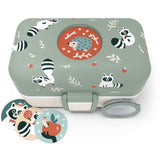 Lunch Box Enfant - MONBENTO - 3 Compartiments - Sans BPA - MB Tresor Raccoon
