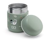Petite Lunch Box Isotherme - MONBENTO - Boîte repas hermétique - Garde le repas chaud/frais jusqu'a 5h - MB Capsule Raccoon