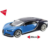 VÈhicule radiocommandÈ Bugatti Chiron 1:14eme avec effets lumineux - Modele alÈatoire bleue ou noire