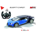 VÈhicule radiocommandÈ Bugatti Chiron 1:14eme avec effets lumineux - Modele alÈatoire bleue ou noire