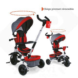 Tricycle Èvolutif pliable MONDO On & Go Moovi Explore - Rouge