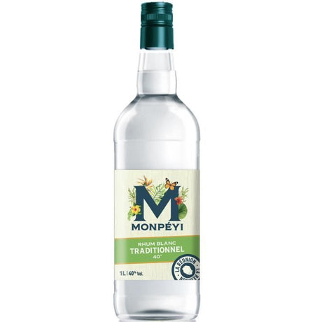 Monpéyi - Rhum blanc traditionnel - 40,0% Vol. 1L