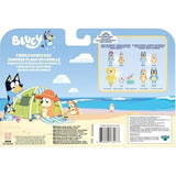 Bluey La famille a la Plage (4 figurines) - Univers miniature - MOOSE TOYS - Des 3 ans