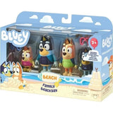 Bluey La famille a la Plage (4 figurines) - Univers miniature - MOOSE TOYS - Des 3 ans