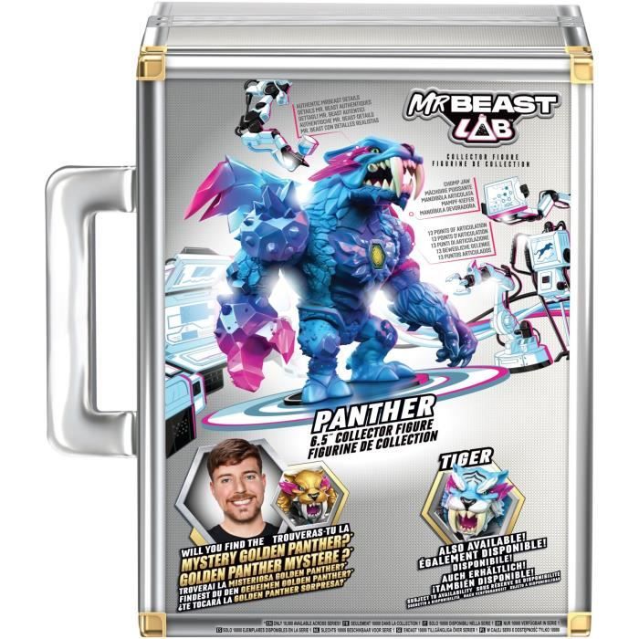 Figurine Collector - MOOSE TOYS - Panthere Mr. Beast Lab Ultime - 15,8 cm, 13 Points d'Articulation