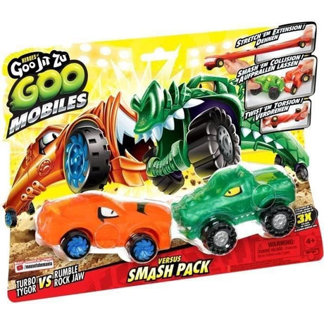 Véhicules miniatures - MOOSE TOYS - GOO MOBILES - TURBO TYGER VS RUMBLER JAW