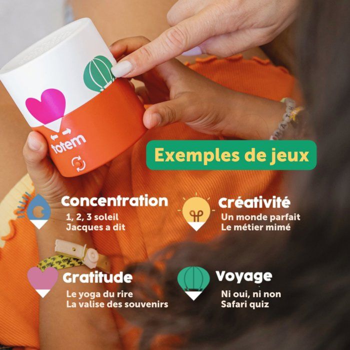 Totem - MORPHEE - Jouet éducatif voyage & famille - 160 jeux audio - Sans écran - De 4 a 10 ans