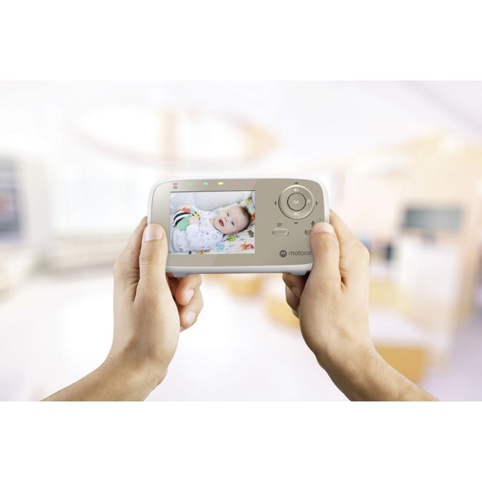 Moniteur vidéo bébé - MOTOROLA - VM483 - 2,8 - 300 m - Ecran - Infrarouge - Blanc
