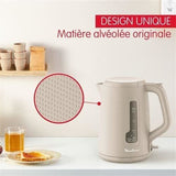 Bouilloire - MOULINEX - BY2MOB10 Morning - 2400 W - 1,7 L - Base 360° - Gris chaud