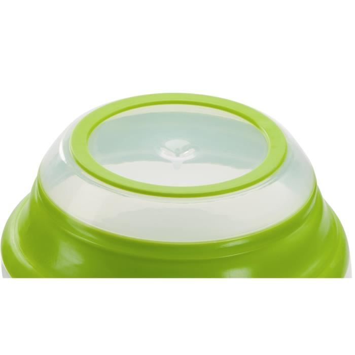 MOULINEX Essoreuse a salade rÈtractable 4 L, Base antidÈrapante, Systeme de tirage par cordon, Bouton d'arret, Vert/Blanc K2530104