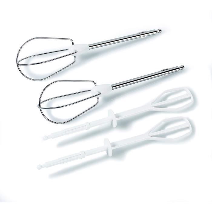 MOULINEX EasyMax Batteur Èlectrique, 200 W, 5 vitesses, 2 jeux de fouets inox, Compact, Ergonomique ABM11A30