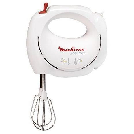 MOULINEX EasyMax Batteur Èlectrique, 200 W, 5 vitesses, 2 jeux de fouets inox, Compact, Ergonomique ABM11A30