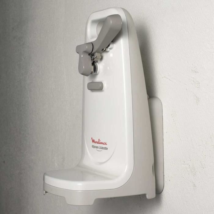 MOULINEX OpenMatic Ouvre-boite Èlectrique, Puissance 50 W, Support mural inclus DJJ152