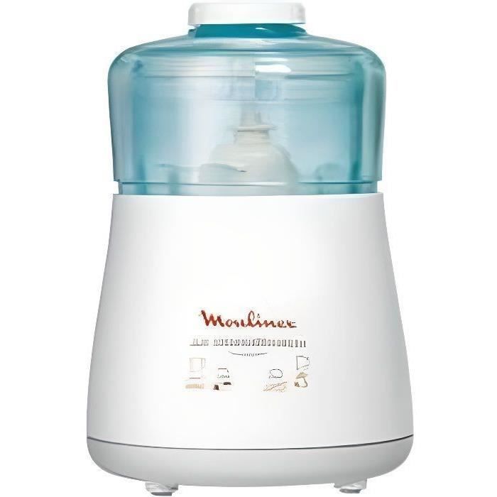 MOULINEX La Moulinette Hachoir électrique, 1000 W, Lames Powelix, Bol 330 g, 500 ml, Mixeur, Fabriqué en France DPA141