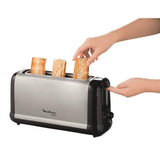 MOULINEX Subito Grille-pain, Longue fente, Thermostat 7 positions, RÈchauffe et dÈcongele, RemontÈe haute LS260800