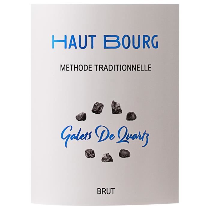Vin Effervescent de Loire Galets de Quartz Domaine de Haut Bourg Méthode Traditionelle Brut 12% - 75 cl
