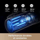 MOVA K30 - Aspirateur Laveur Sec Et Humide - Portée a plat 180° - Aspiration 18 kPa - Nettoyage des Bords - Séchage a l'air Chaud