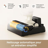 MOVA K30 - Aspirateur Laveur Sec Et Humide - Portée a plat 180° - Aspiration 18 kPa - Nettoyage des Bords - Séchage a l'air Chaud