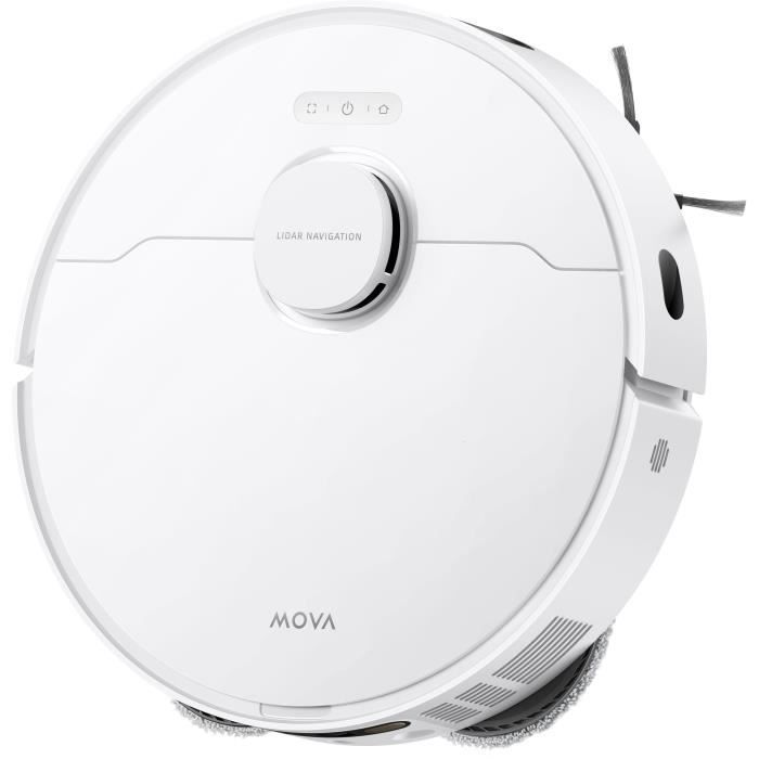 MOVA E40 ULTRA - Aspirateur Laveur a vidage Auto - 19 000 Pa - Technologie de Lavage MaxiReach - Brosse latérale Anti-noeuds