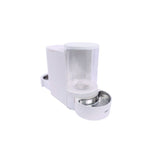 Distributeur Croquettes & Eau - M PETS - DUPLO - 1.3 kg / 3 L - 40 x 16.2 x 29.1 cm - Blanc