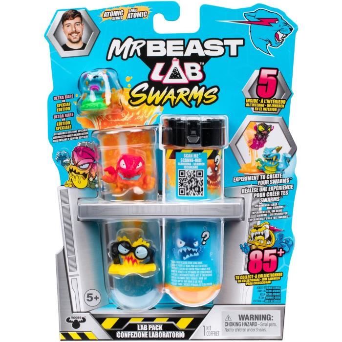 Pack de 5 minis figurines - MRBEAST LAB - SWARMS ATOMIC - Des 5 ans