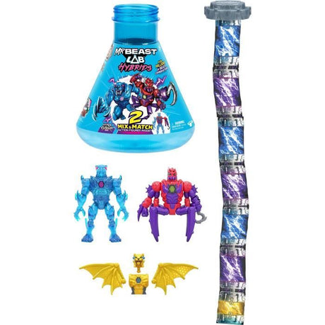 Pack de 2 figurines - MRBEAST LAB - Mix & Match - 2 FIG HYBRIDS + Moitié de figurine DRAGON