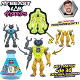 Pack de 2 figurines - MRBEAST LAB - Mix & Match - 2 FIG HYBRIDS Moitié de figurine DRAGON