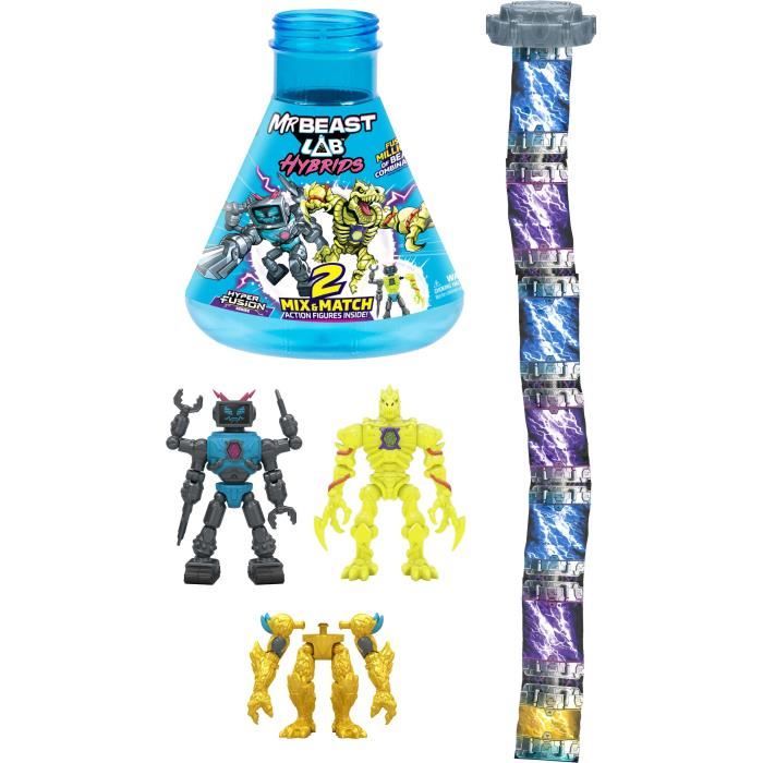 Pack de 2 figurines - MRBEAST LAB - Mix & Match - 2 FIG HYBRIDS Moitié de figurine DRAGON