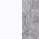 Armoire a chaussures MISCA - Style contemporain effet béton et blanc mat - L 69 cm