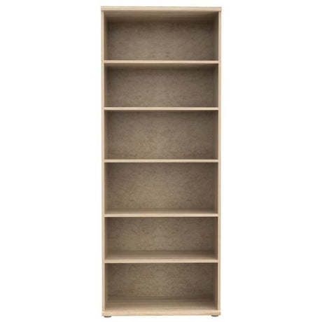 Armoire a chaussures MISCA - Décor chene sonoma et blanc mat - L69 x  P35 x H179cm