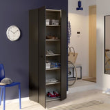 Armoire a chaussures - Noir - 18 paires - L68,7 x P36,5 x H181,1 cm