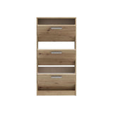 Meubles a chaussures - 6 paires - Décor Chene - 3 abattants - L58,2 x P20,4 x H115,5 cm - MAC