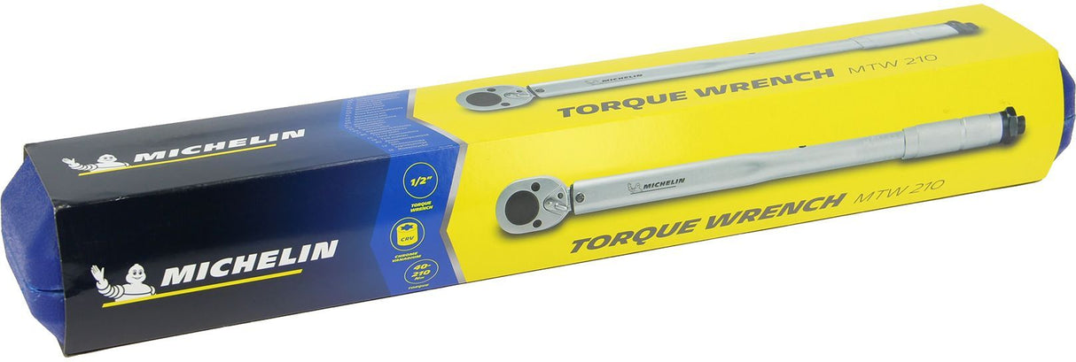 Malette Clé dynamo 1/2 40-210Nm - MICHELIN - avec barre d'entension 1/2 125mm et adaptateur 1/2*3/8 9.5mm*12.7mm