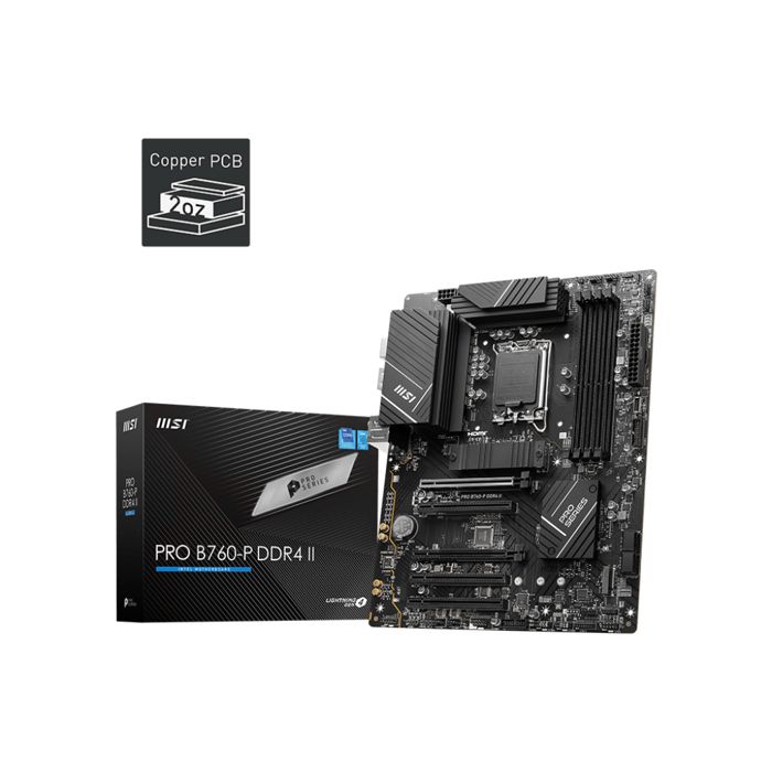Carte Mere - MSI - PRO B760-P DDR4 II - Socket LGA1700 - Gigabit Ethernet - PCIe 4.0 x16 - Intel B760