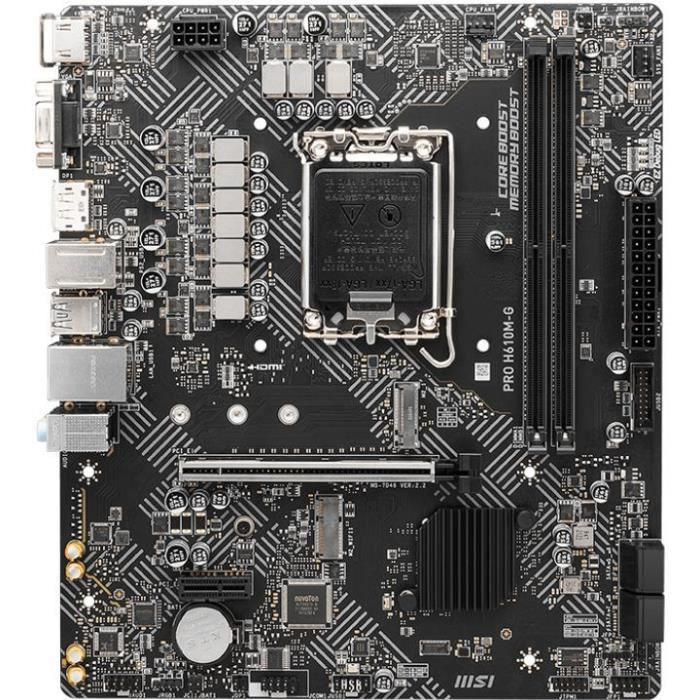 Carte mere - MSI - PRO H610M-G Intel H610 LGA 1700 micro ATX