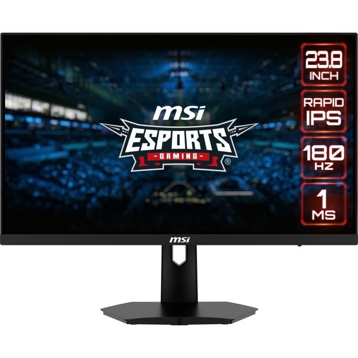 Ecran PC Gamer - MSI - 23,8 - FHD - 180Hz - Dalle Fast IPS - 1ms - G244F E2