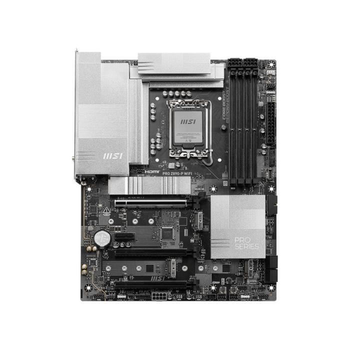 Carte mere - MSI - PRO Z890-P WIFI - Wi-Fi 7, 5G LAN, Thunderbolt 4, PCIe 5.0, argentée