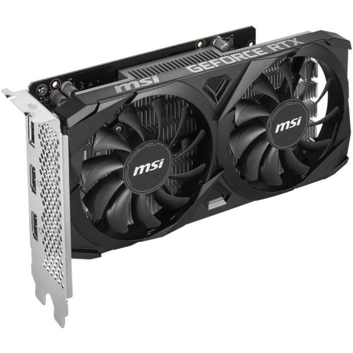 Carte graphique - MSI - VENTUS GeForce RTX 3050 2X E 6G OC NVIDIA 6 Go GDDR6