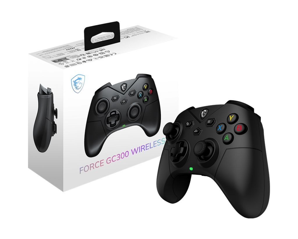 Manette de jeu - PC - FORCE GC300 - Sans fil - Noir - MSI