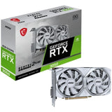 Carte graphique - MSI - VENTUS RTX 3050 2X XS WHITE 8G OC NVIDIA GeForce RTX 3050 8 Go GDDR6