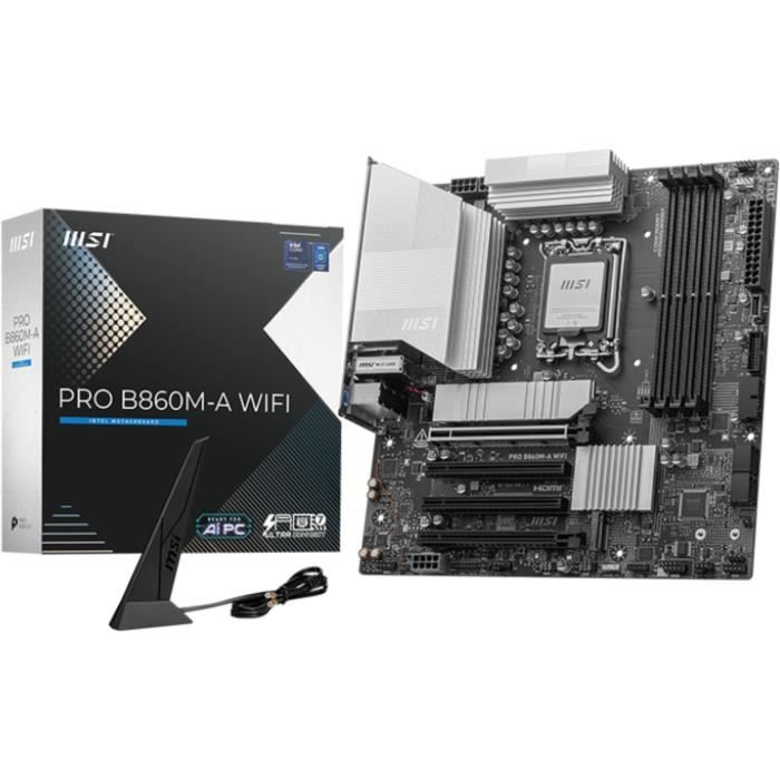 Carte mere - MSI - PRO B860M-A WIFI Intel B860 LGA 1851 (Socket V1) micro ATX