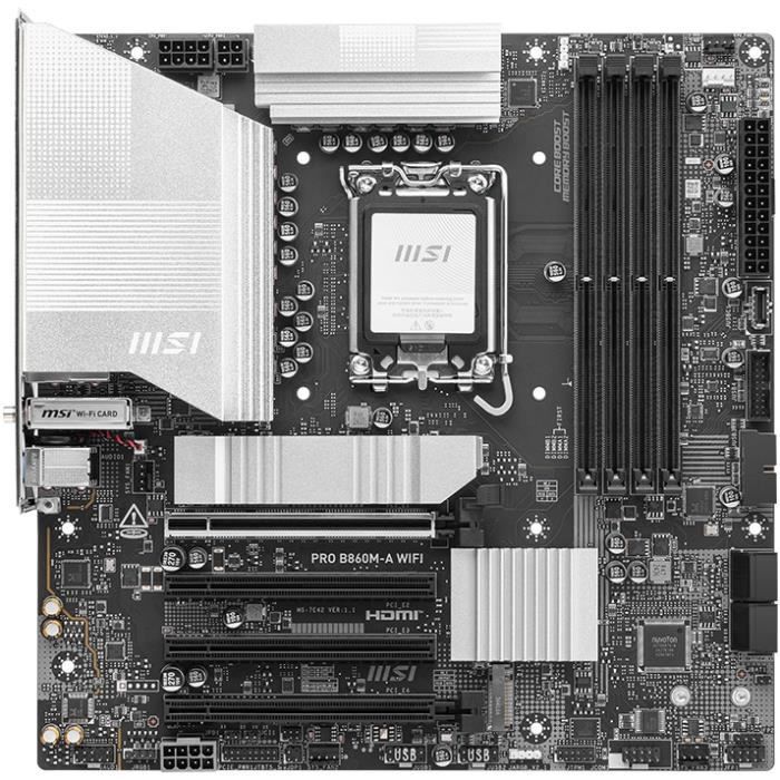 Carte mere - MSI - PRO B860M-A WIFI Intel B860 LGA 1851 (Socket V1) micro ATX