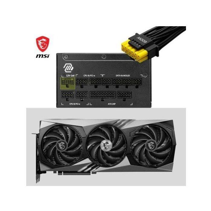 Alimentation ATX MSI Mag A1000GL PCIe5 - 1000W (Noir)
