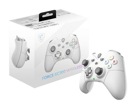 Manette de jeu - PC - FORCE GC300 - Sans fil - Blanc - MSI