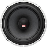 MTX TX665C Haut-parleurs voiture Coaxiaux 16,5cm 2 voies 90W RMS 4 Châssis alu Tweeters néodyme dôme soie Membrane pulpe célulose