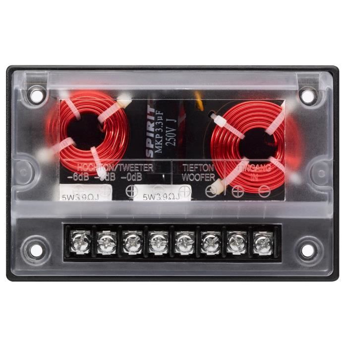 Kit 2 voies - MTX AUDIO - 13cm - 4O - 80Wrms - Châssis aluminium - Bobine Ř30mm TIL - Tweeter néodyme Ř28 mm