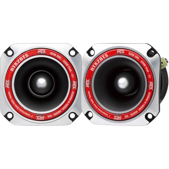 MTX AUDIO - MTX tweeter a haute efficacité RTX2BTs - Ø8cm - Bobine 25mm - 100W RMS - 400W - Peak 4O 102,0dB/2V/1m vendu a la piece